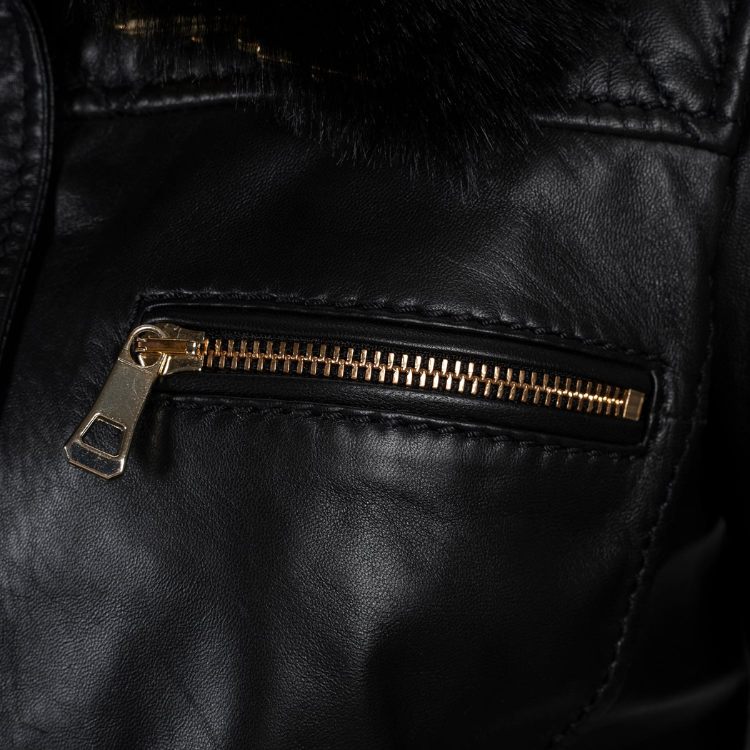 K15007 KADIN KÜRK YAKA MONT