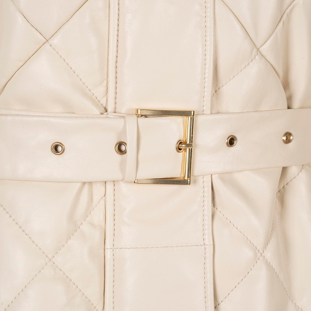 K15010 KADIN DERİ KABAN