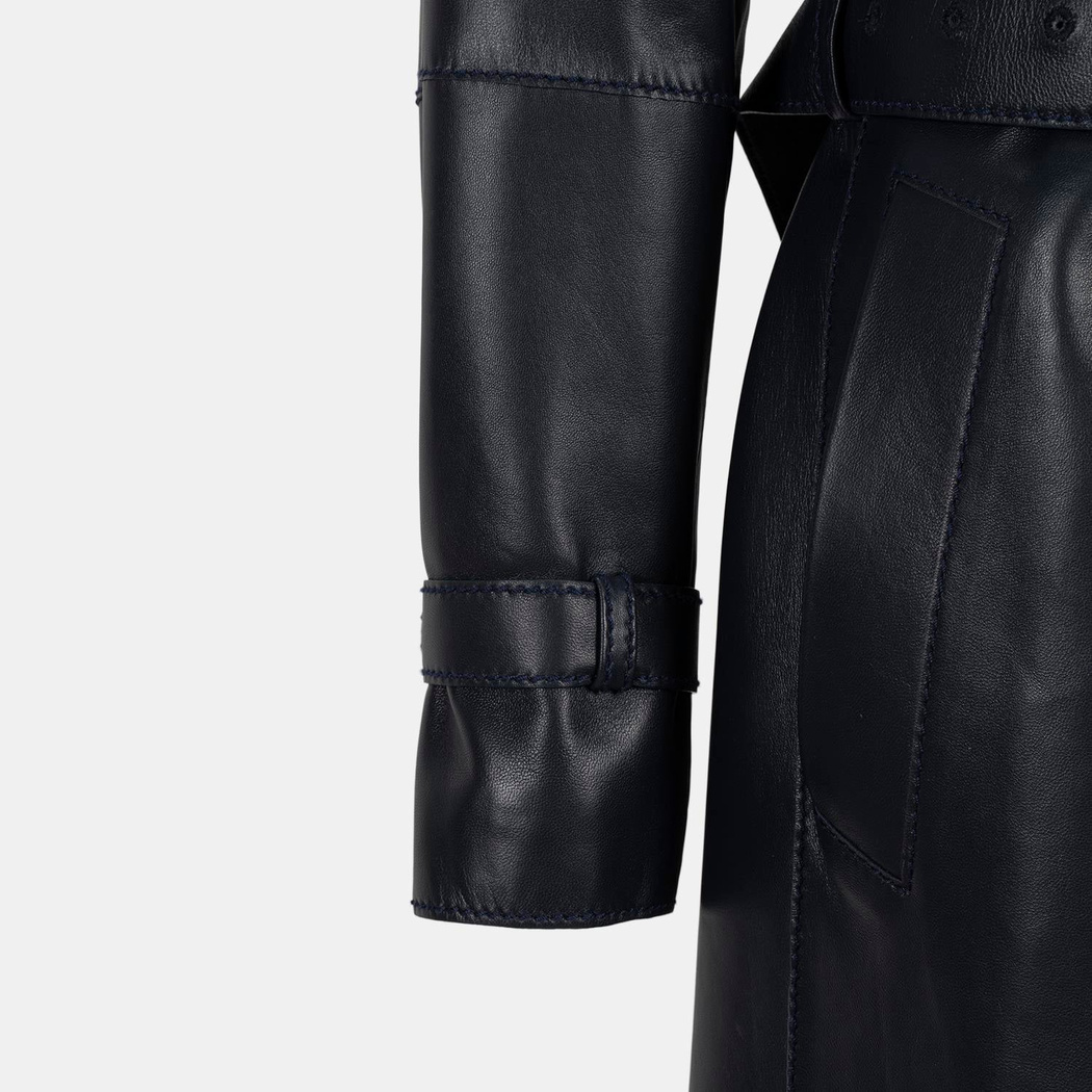 K15055 ERKEK DERİ TRENÇKOT