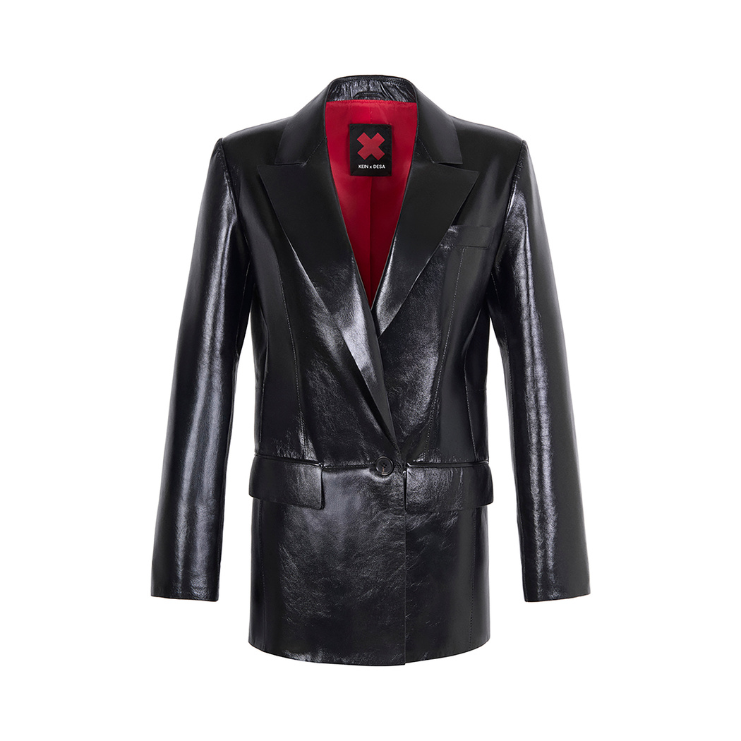 K15132 KADIN DERİ BLAZER CEKET X KEIN