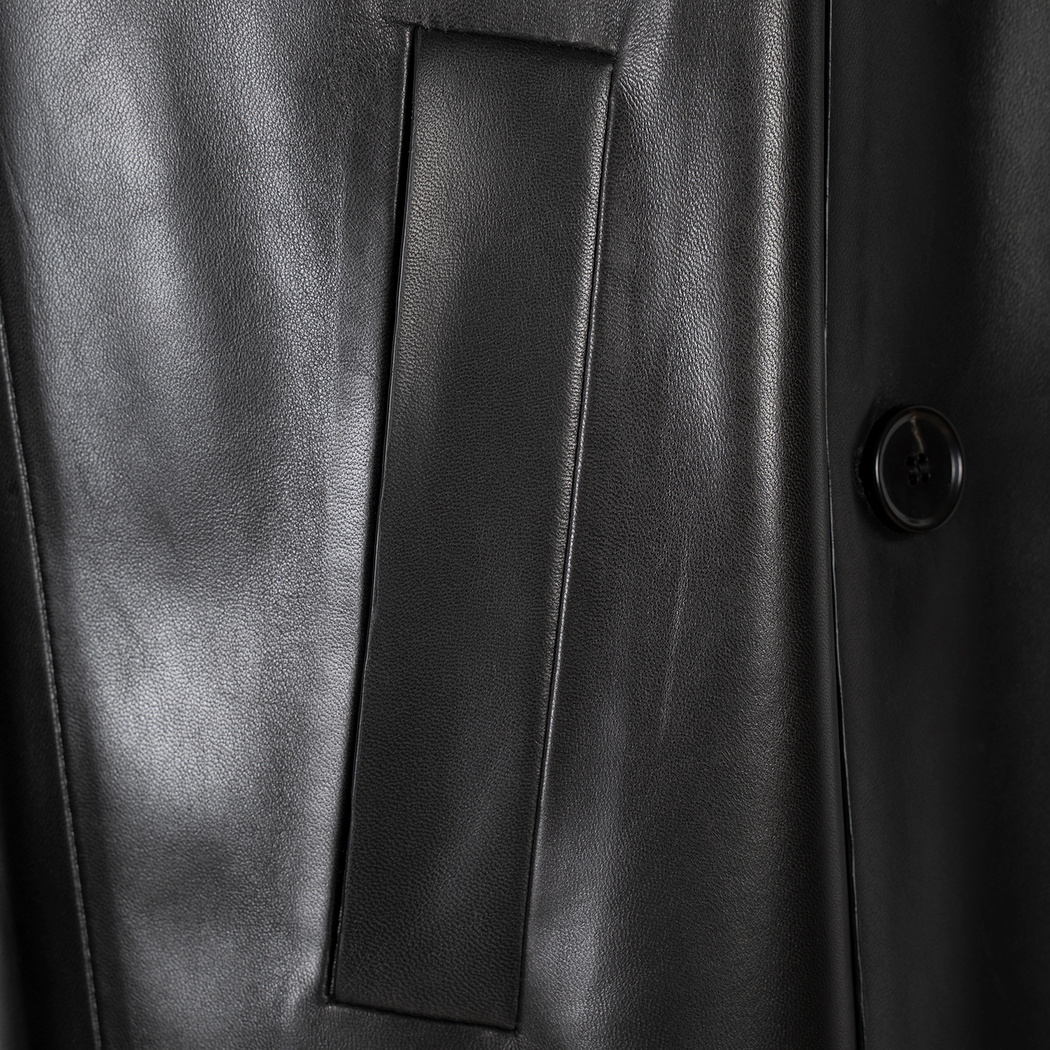 K15135 UNISEX DERİ TRENÇKOT X KEIN