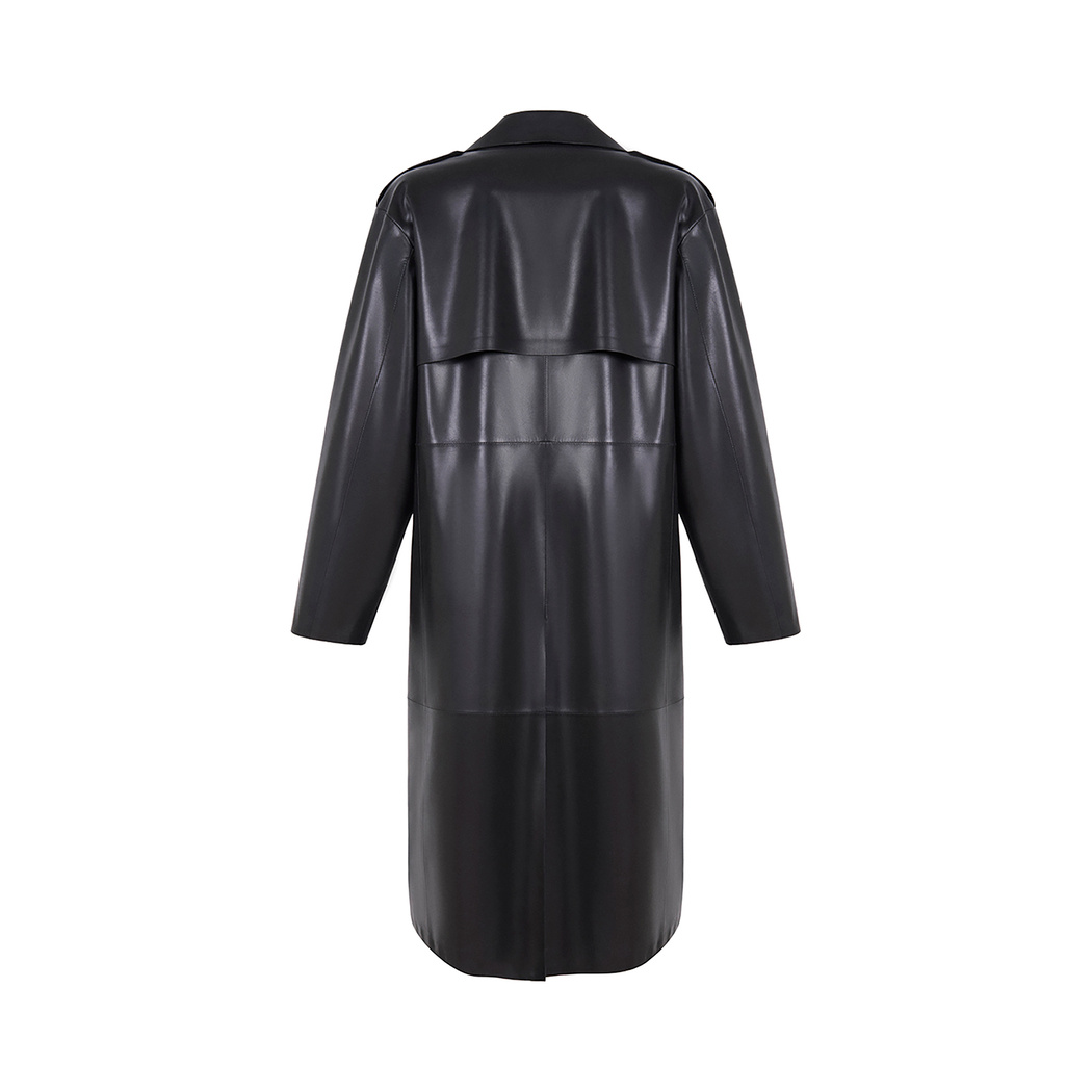 K15135 UNISEX DERİ TRENÇKOT X KEIN