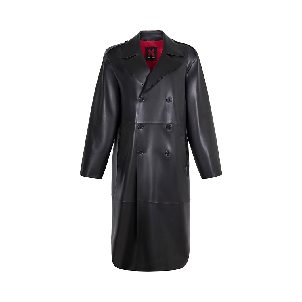 K15135 UNISEX DERİ TRENÇKOT X KEIN