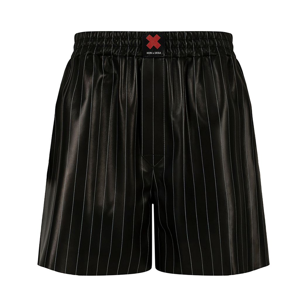 K15137 UNISEX DERİ ŞORT X KEIN