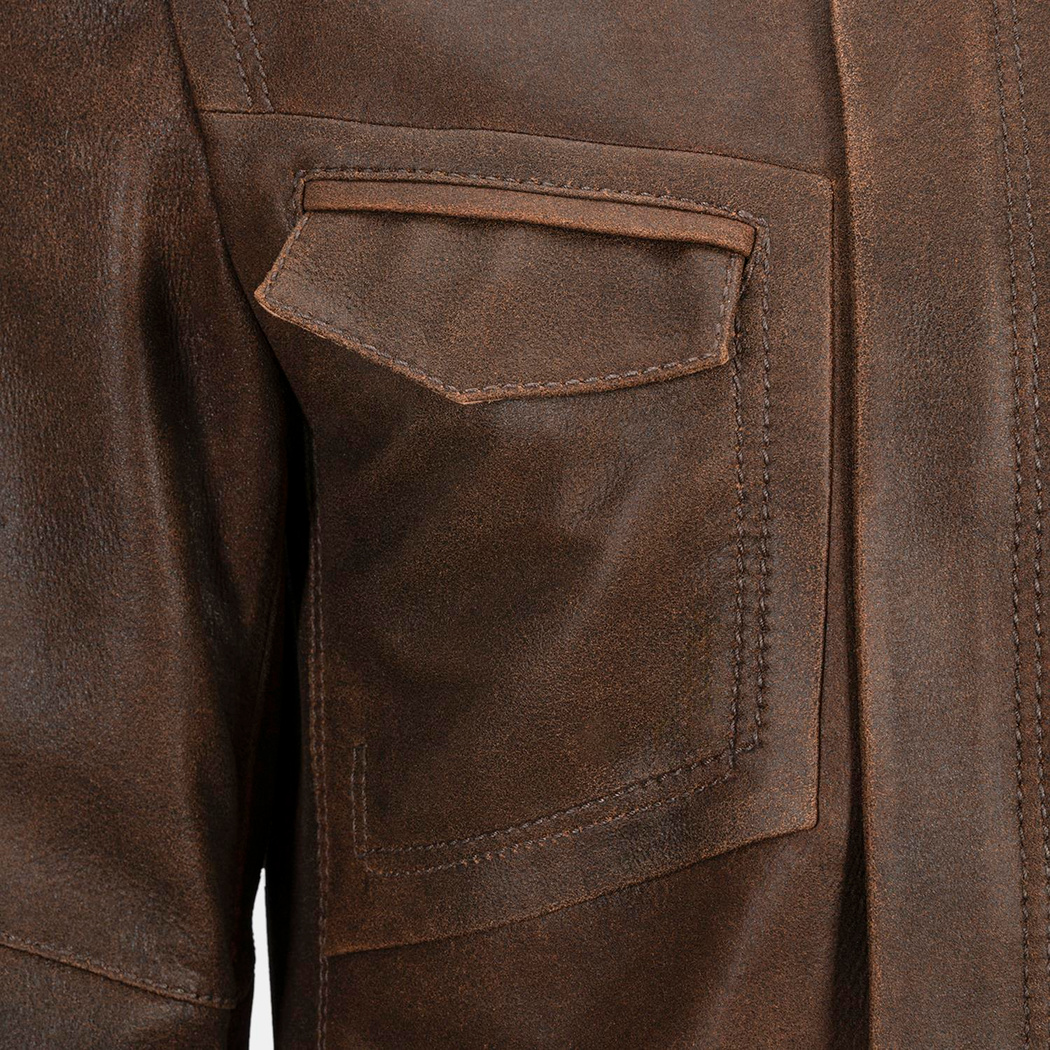 K15139 ERKEK DERİ CEKET-E