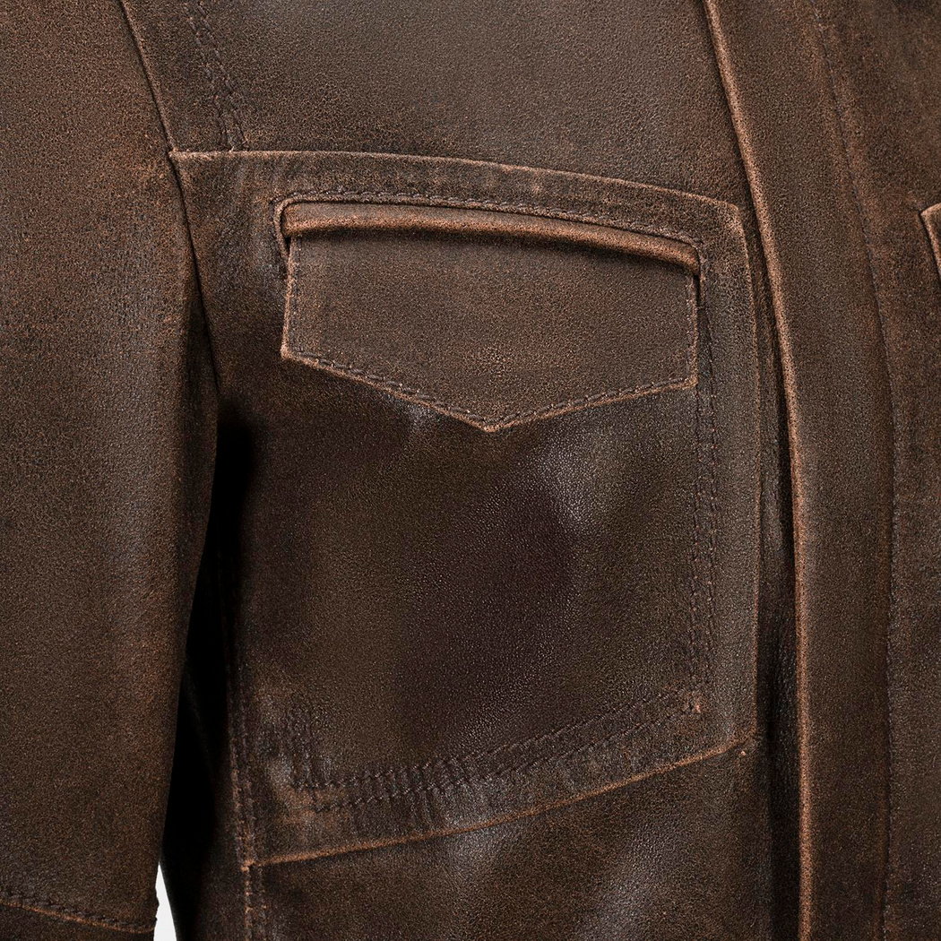 K15139 ERKEK DERİ CEKET-E