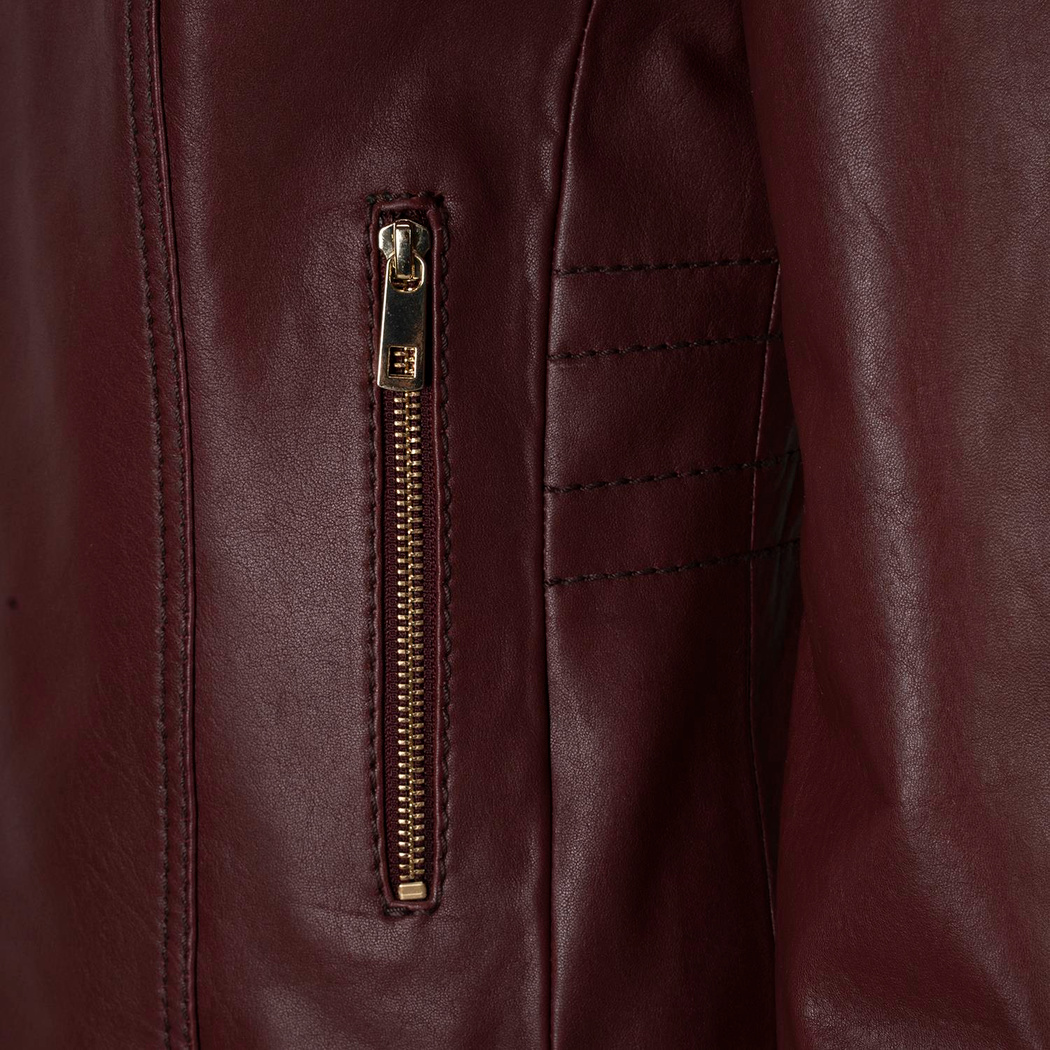 K15143 KADIN DERİ CEKET