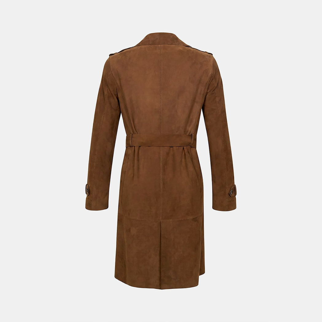 K15389 KADIN SÜET TRENÇKOT