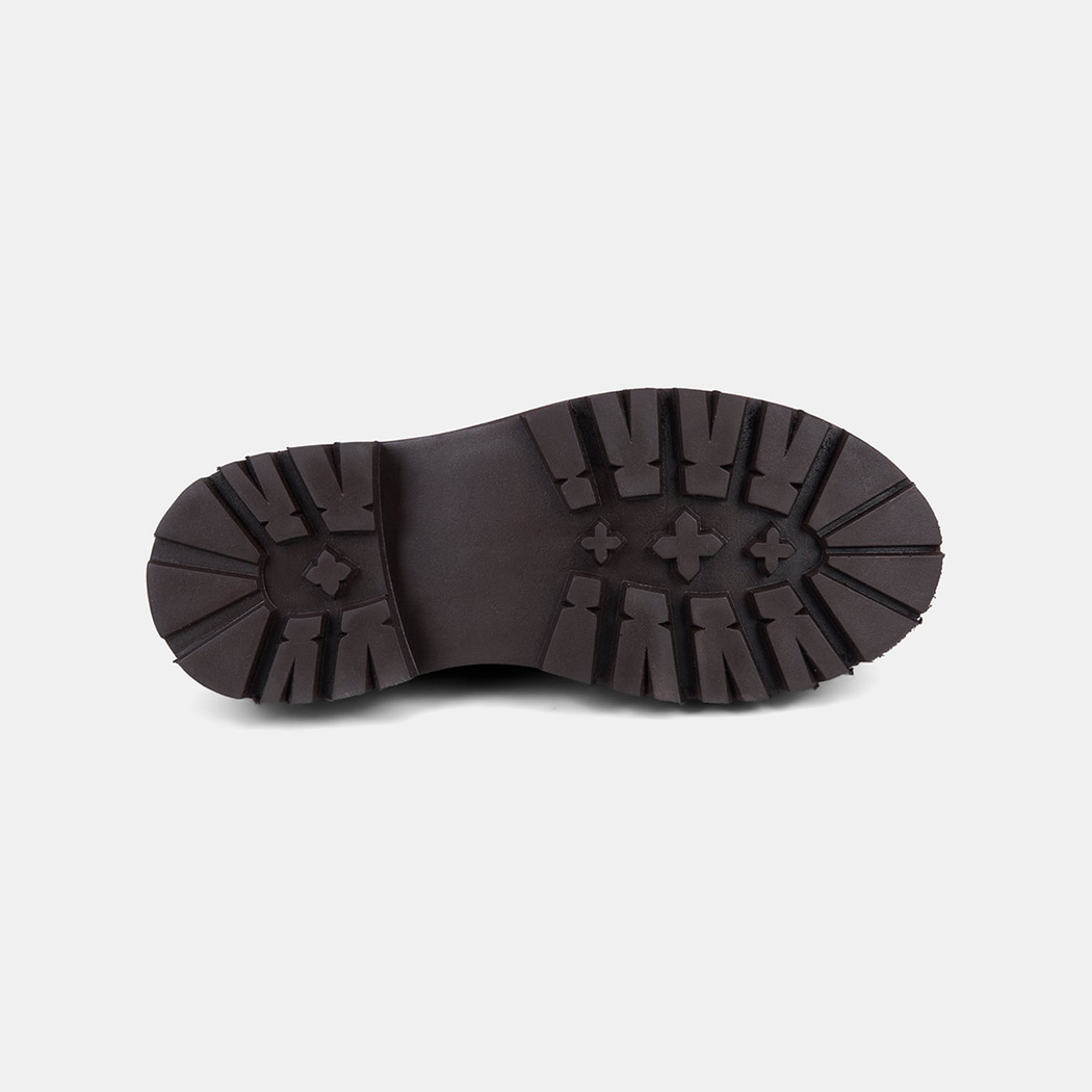 Kadın Acı Kahve Metal Detaylı Kalın Tabanlı Süet Loafer