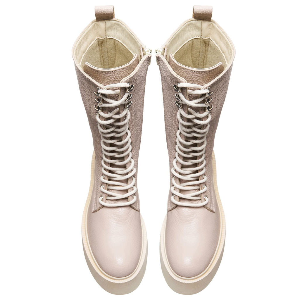 Kadın Bej Deri Çizme