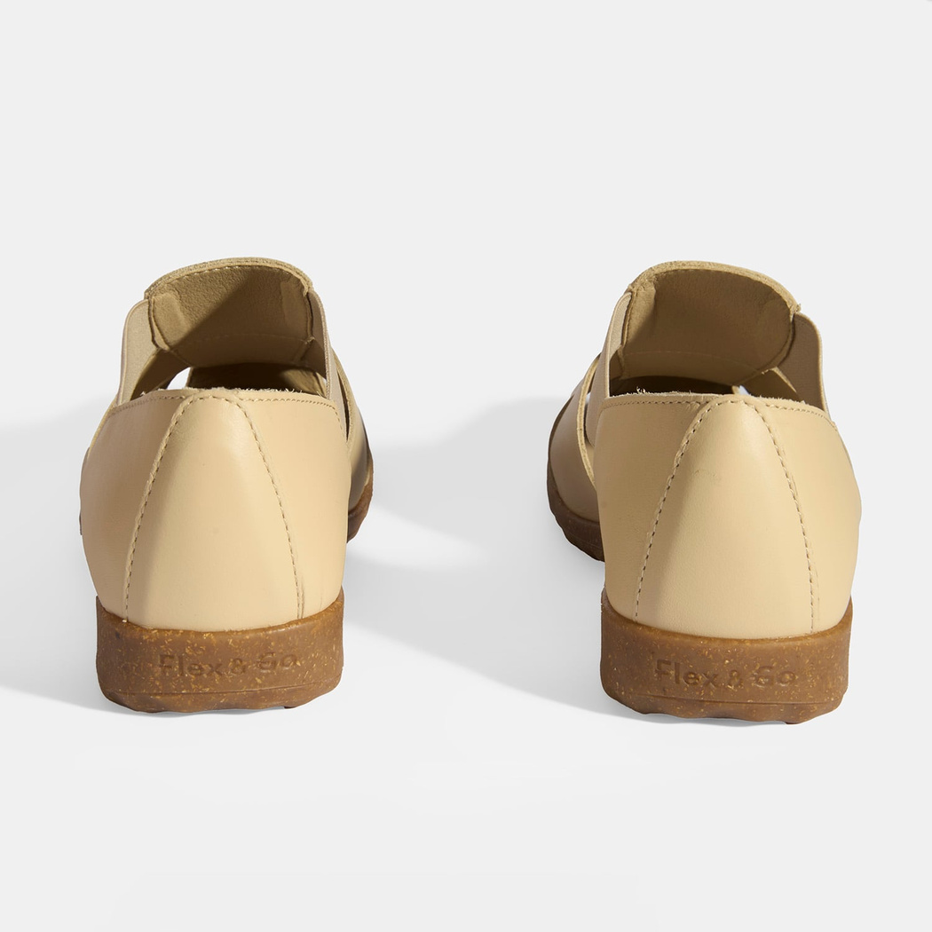 Kadın Bej Deri DesaComfort Günlük Ayakkabı