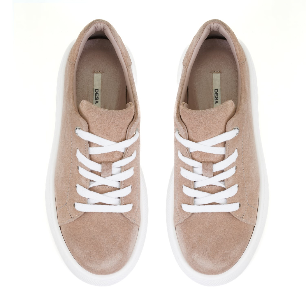 Kadın Bej Deri Günlük Ayakkabı