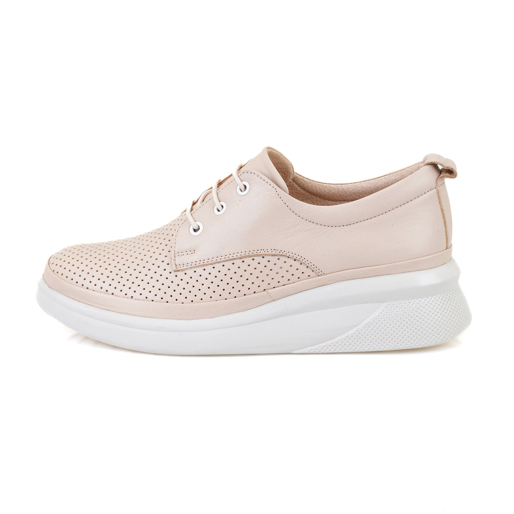 Kadın Bej DesaComfort Deri Günlük Ayakkabı