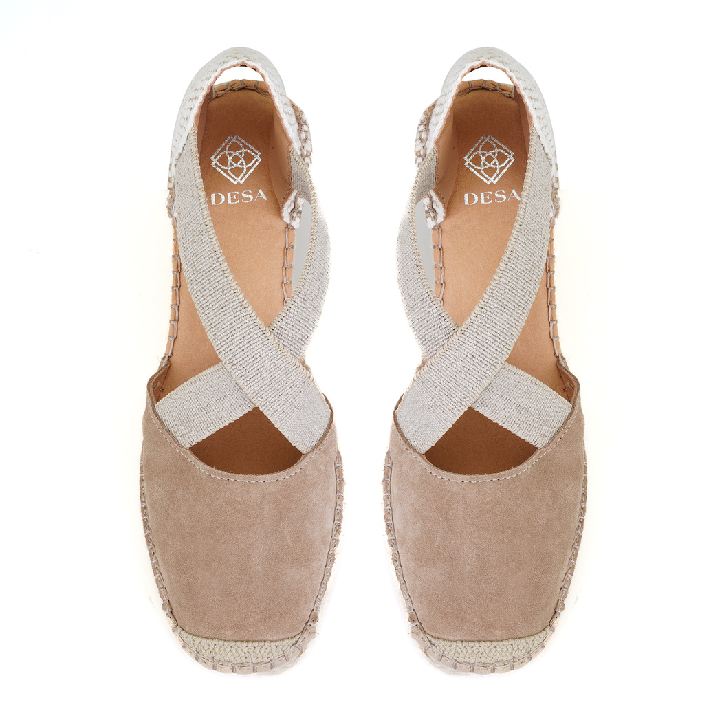 Kadın Bej Dolgu Topuklu Espadril