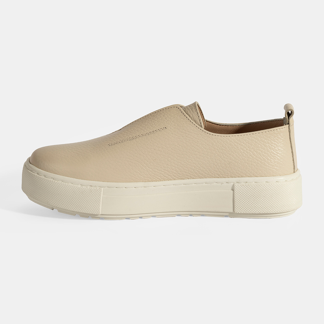 Kadın Bej Günlük Deri Ayakkabı