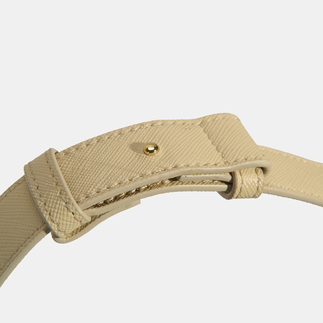 Kadın Bej Örgü Baskılı Omuz Çantası