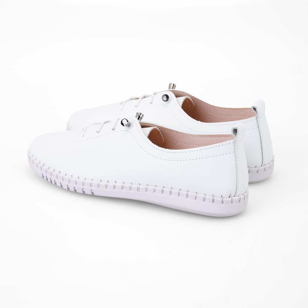 Kadın Beyaz Deri Günlük Ayakkabı