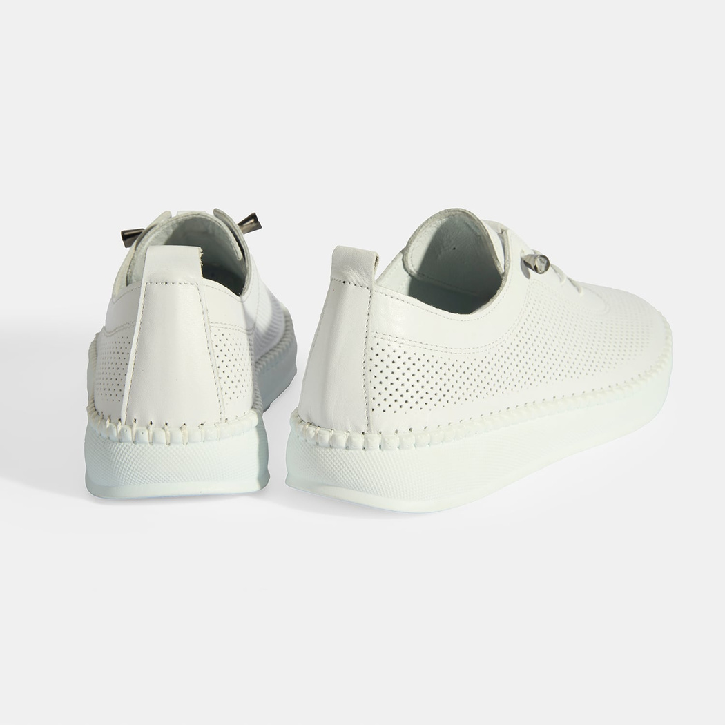 Kadın Beyaz Deri Günlük Ayakkabı