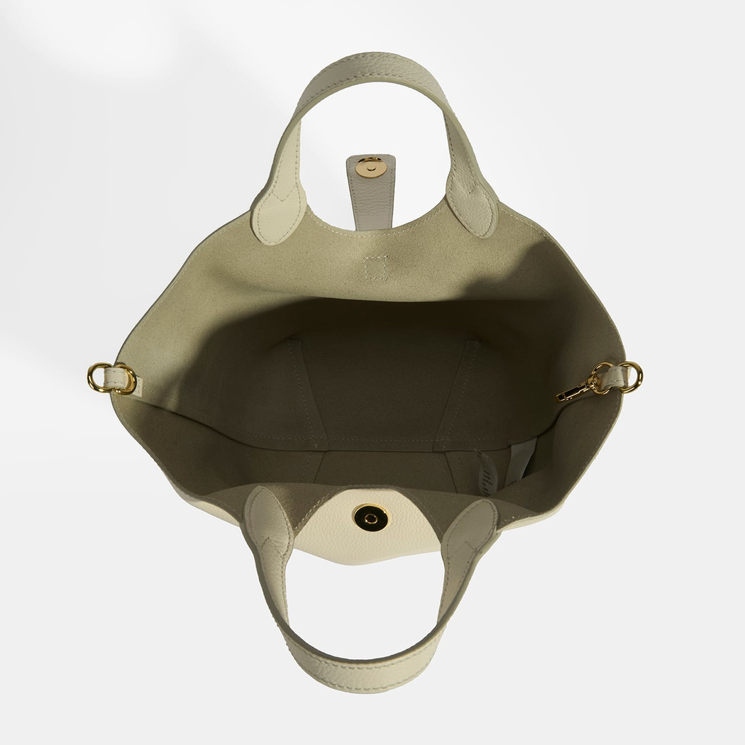 Kadın Beyaz Deri Omuz Çantası