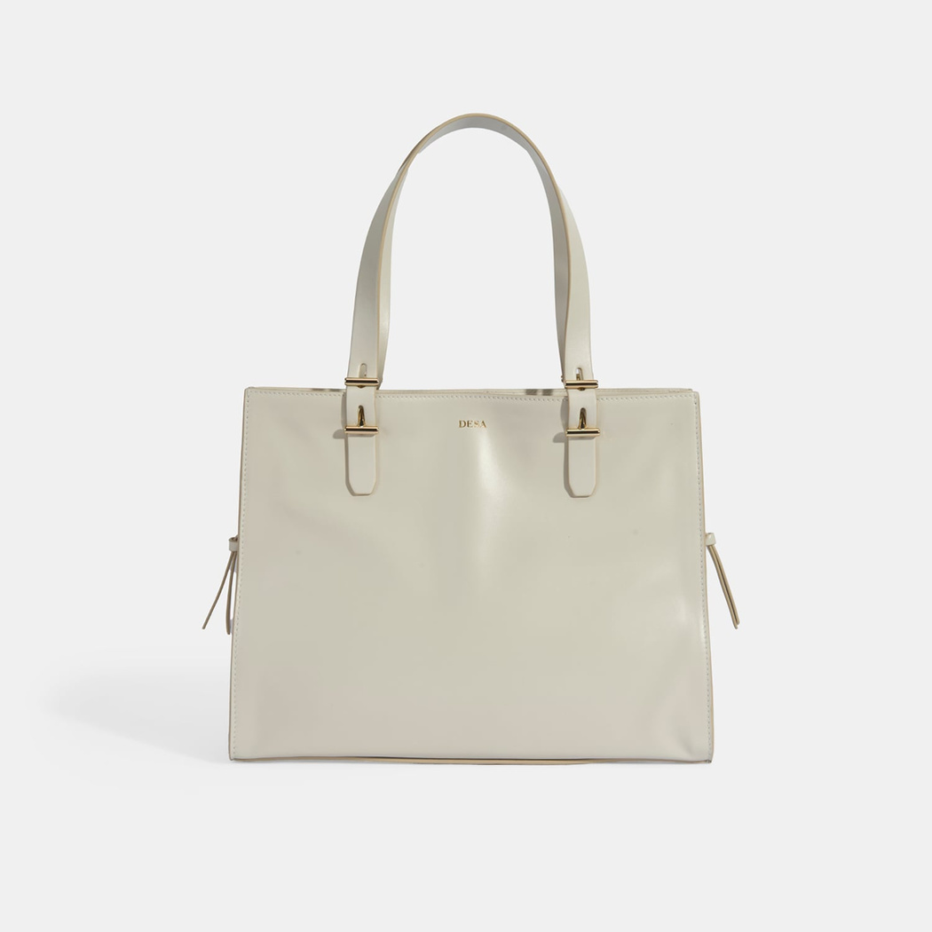 Kadın Beyaz Deri Omuz Çantası