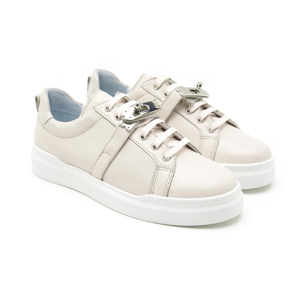 Kadın Beyaz Deri Spor Ayakkabı