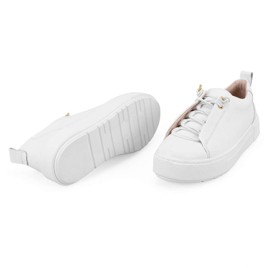 Kadın Beyaz Deri Spor Ayakkabı