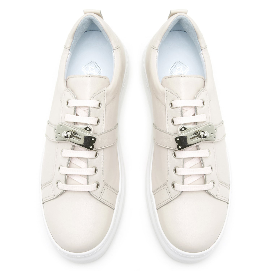 Kadın Beyaz Deri Spor Ayakkabı