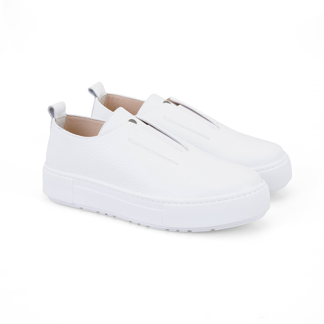 Kadın Beyaz Deri Spor Ayakkabı