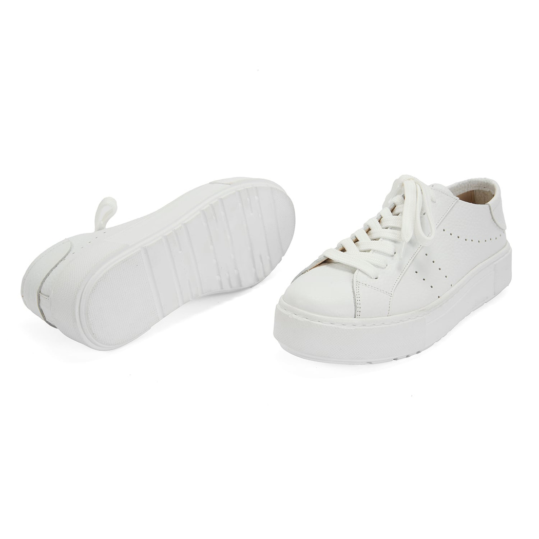 Kadın Beyaz Deri Spor Ayakkabı