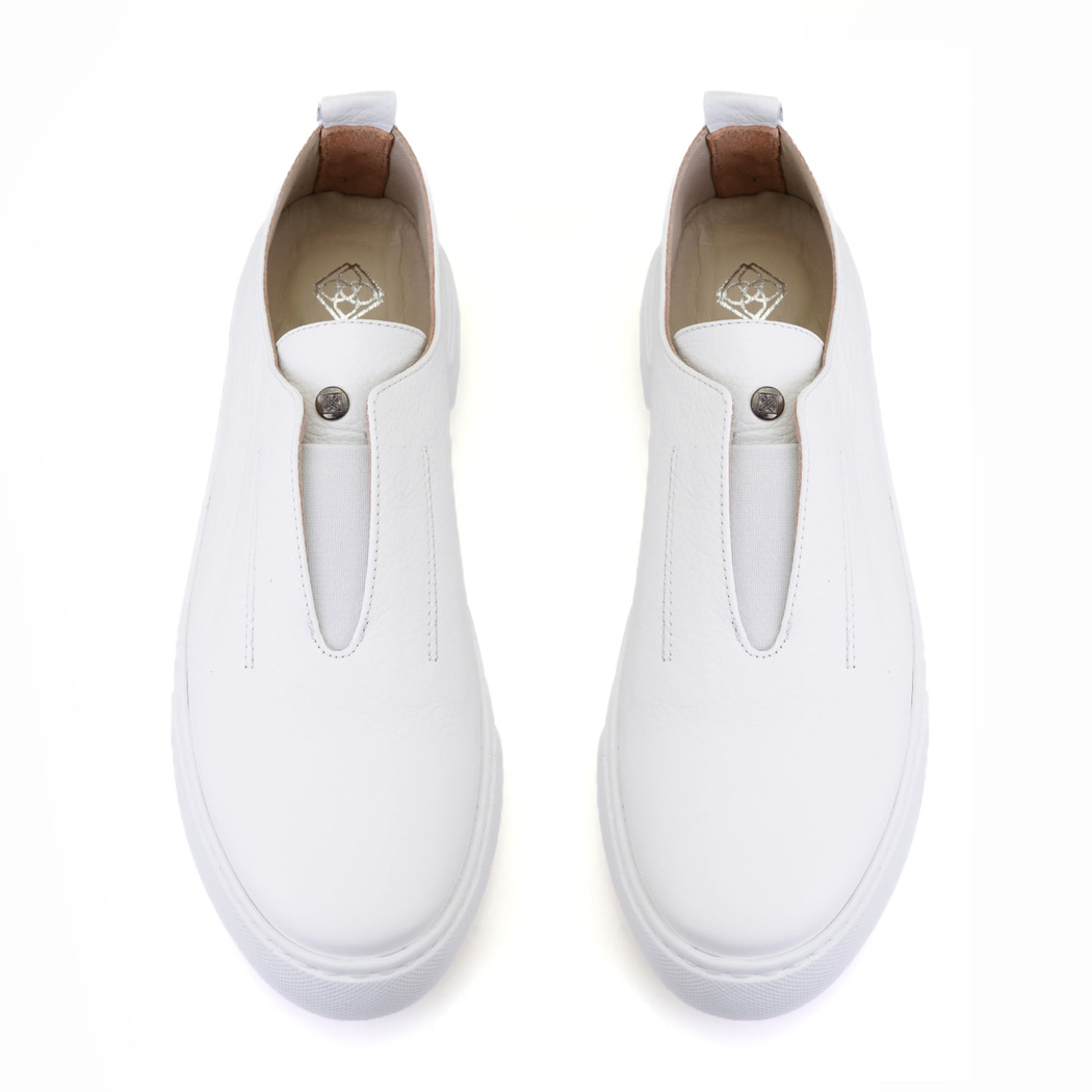 Kadın Beyaz Deri Spor Ayakkabı