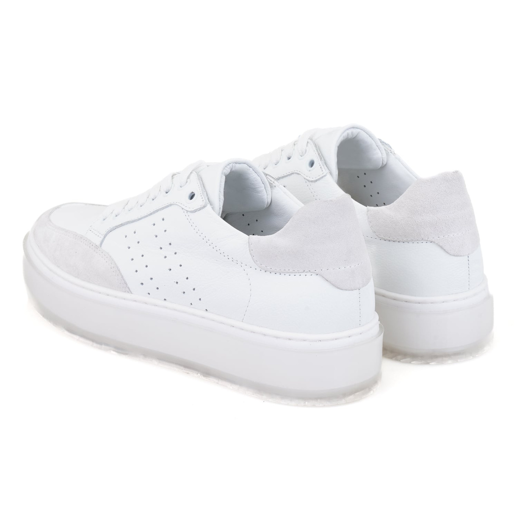 Kadın Beyaz Deri Spor Ayakkabı