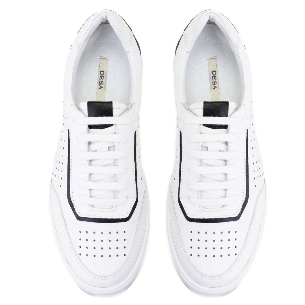 Kadın Beyaz Deri Spor Ayakkabı