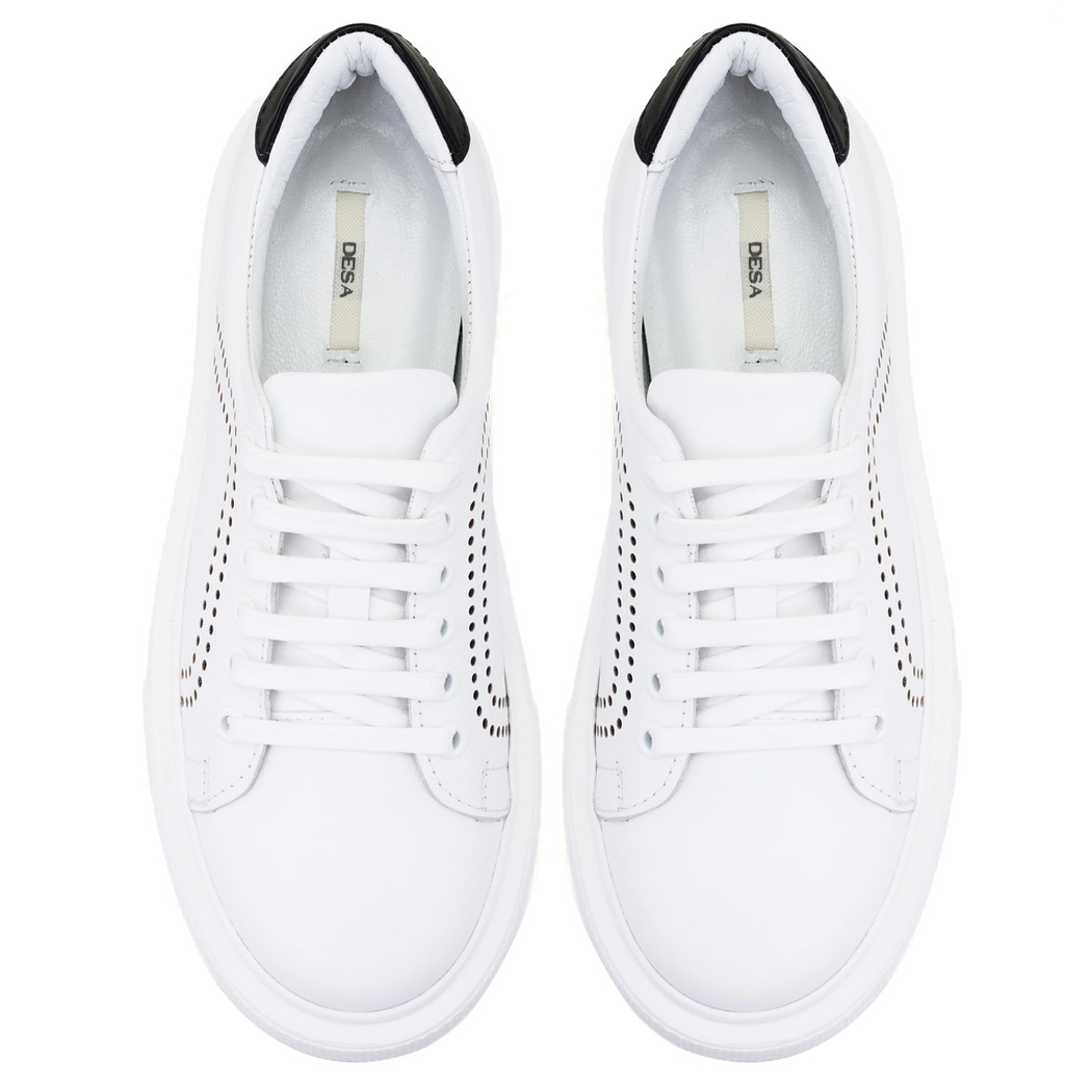 Kadın Beyaz Deri Spor Ayakkabı