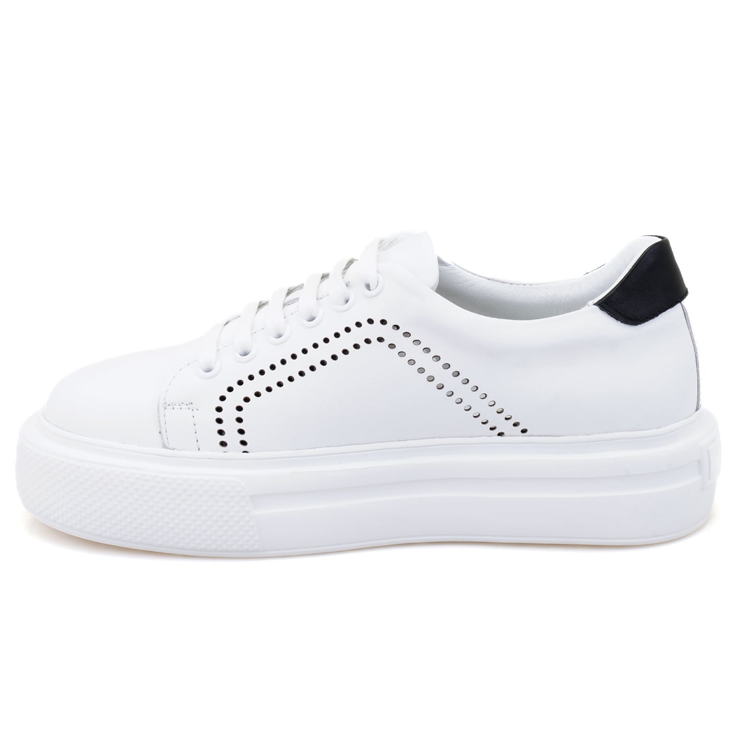 Kadın Beyaz Deri Spor Ayakkabı