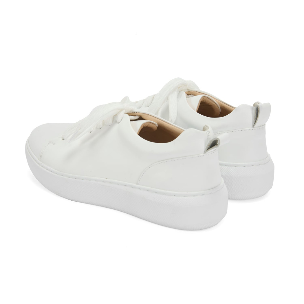 Kadın Beyaz Deri Spor Ayakkabı