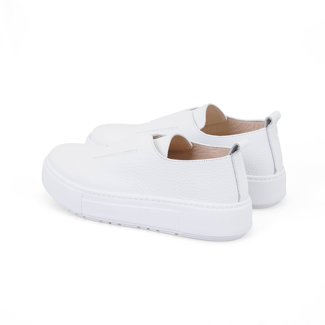 Kadın Beyaz Deri Spor Ayakkabı