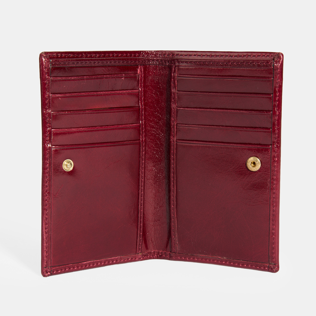 Kadın Bordo Deri Cüzdan