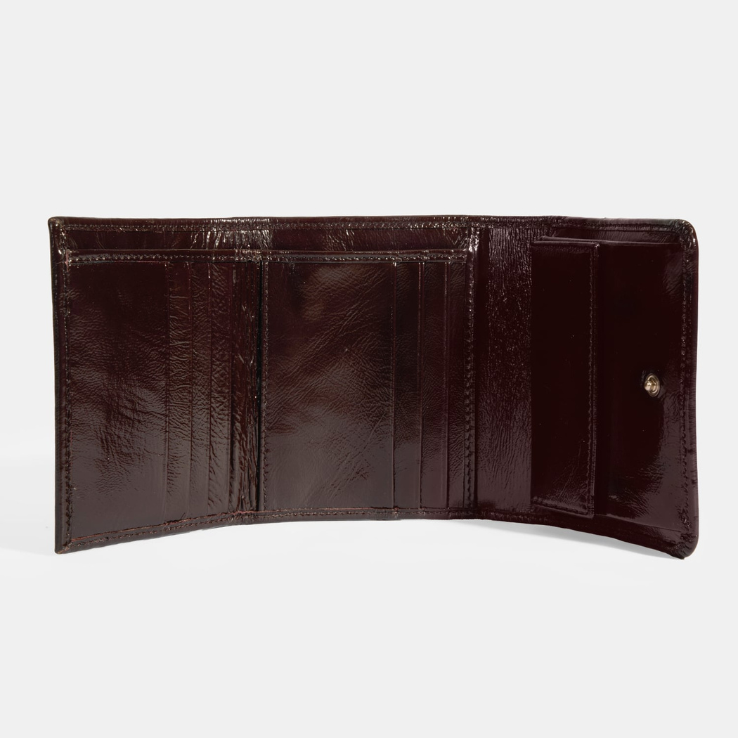 Kadın Bordo Deri Cüzdan