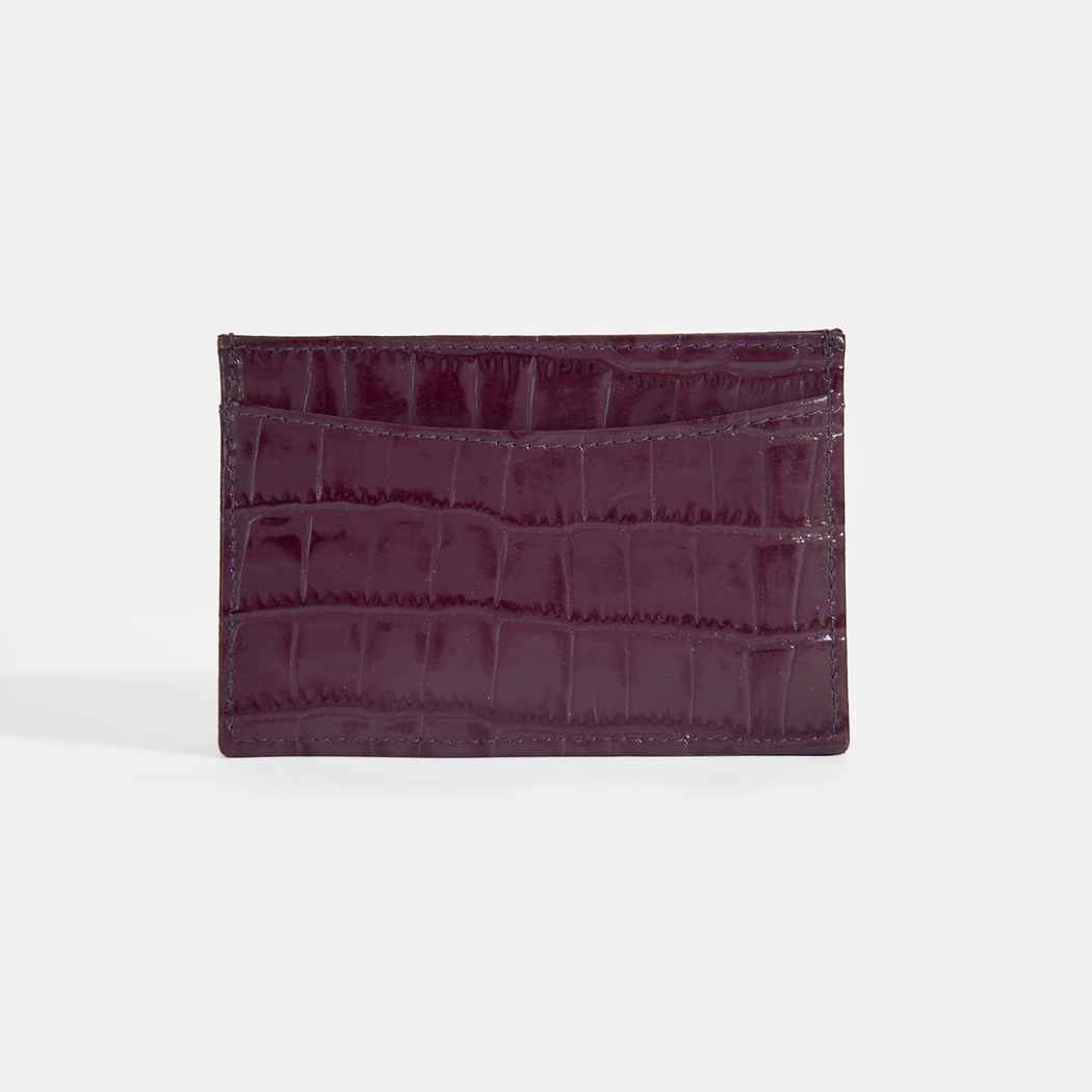 Kadın Bordo Deri Kartlık