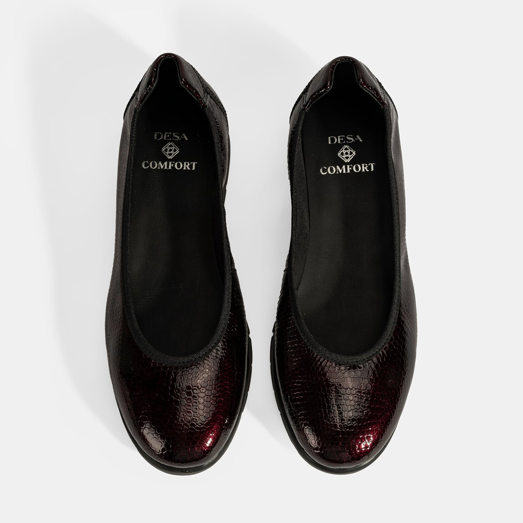 Kadın Bordo DesaComfort Günlük Deri Ayakkabı