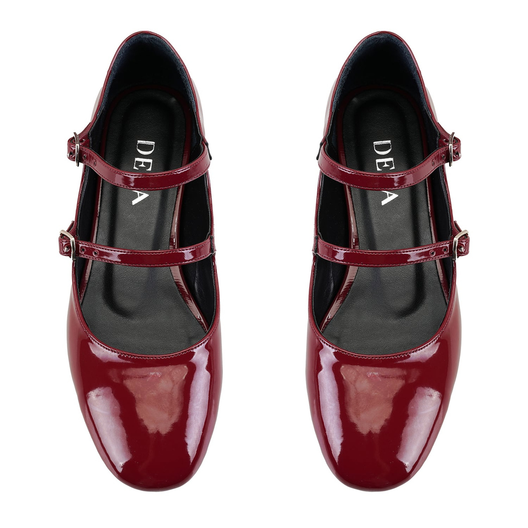 Kadın Bordo Mary Jane Babet