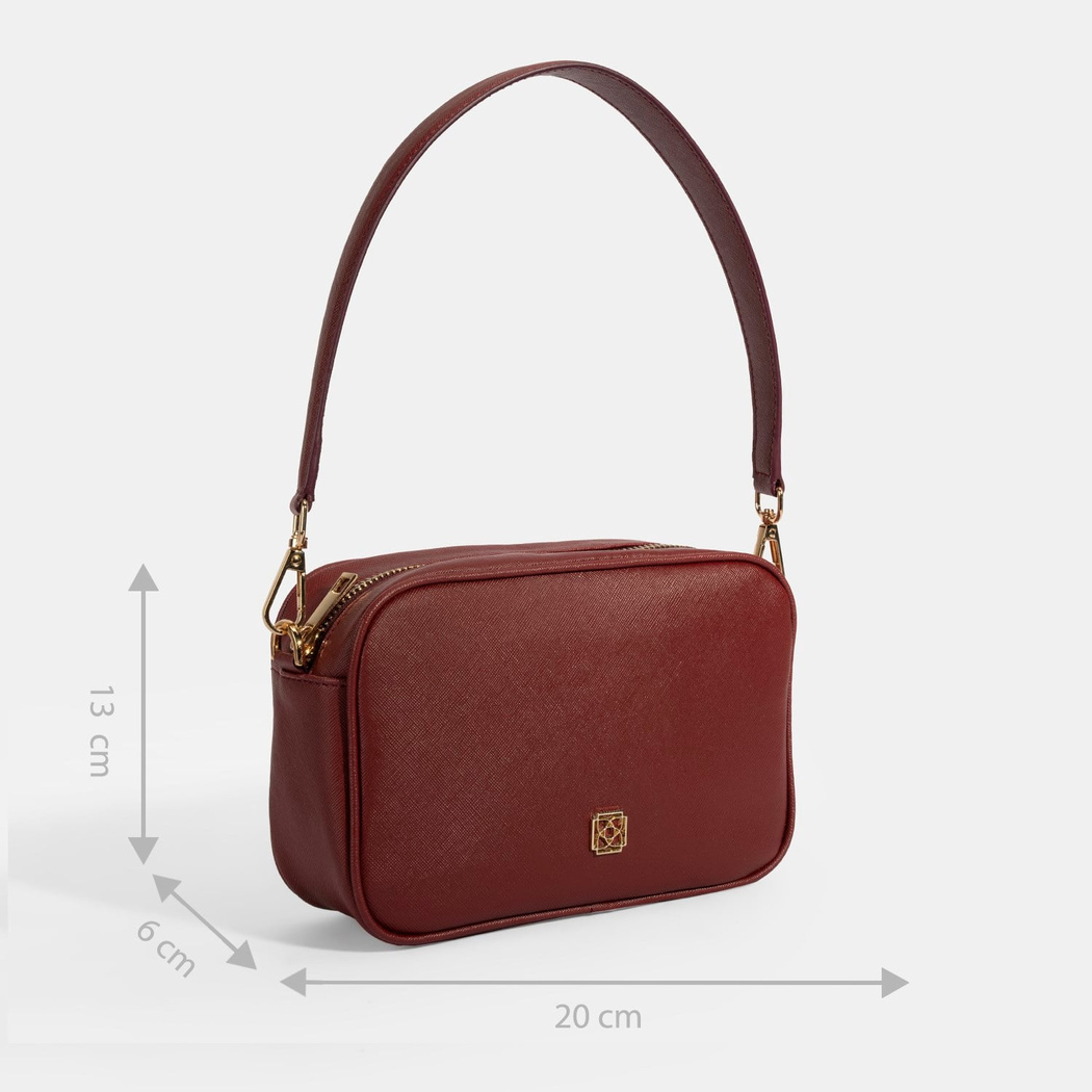 Kadın Bordo Omuz Askılı El Çantası