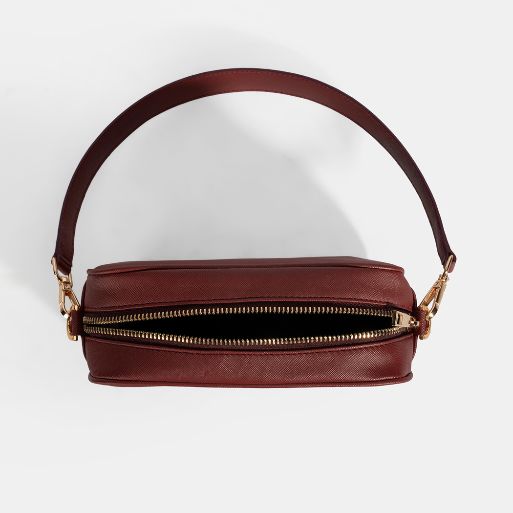 Kadın Bordo Omuz Askılı El Çantası