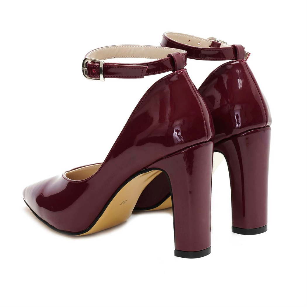 Kadın Bordo Topuklu Ayakkabı