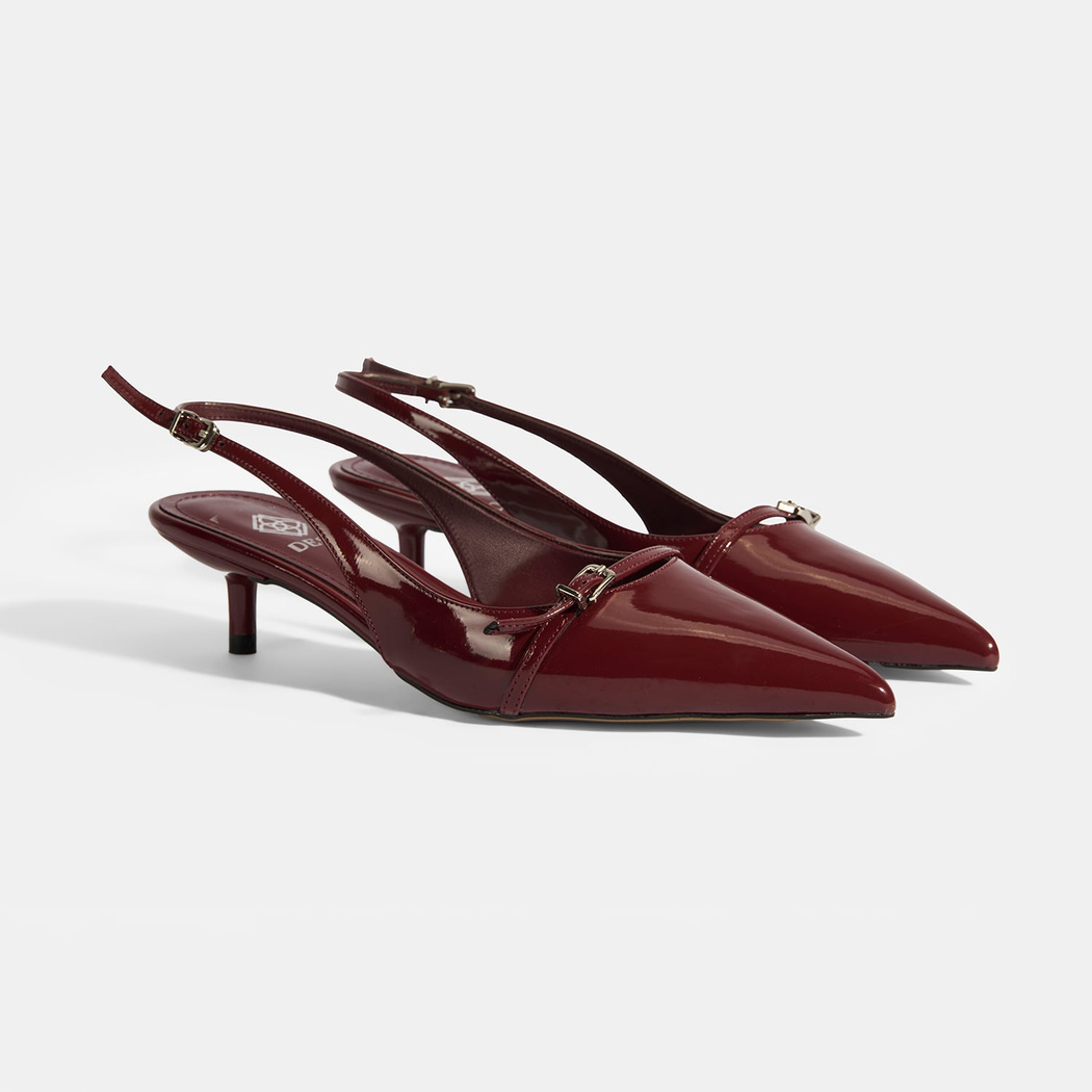Kadın Bordo Topuklu Klasik Ayakkabı