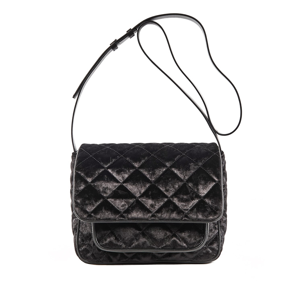 Kadın Deri Kadife Omuz Askılı Çanta