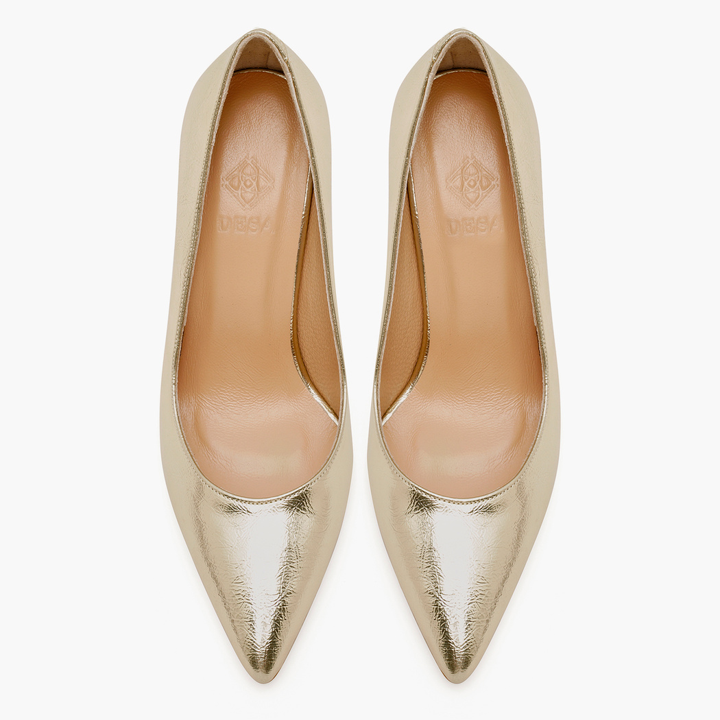 Kadın Gold Klasik Topuklu Ayakkabı