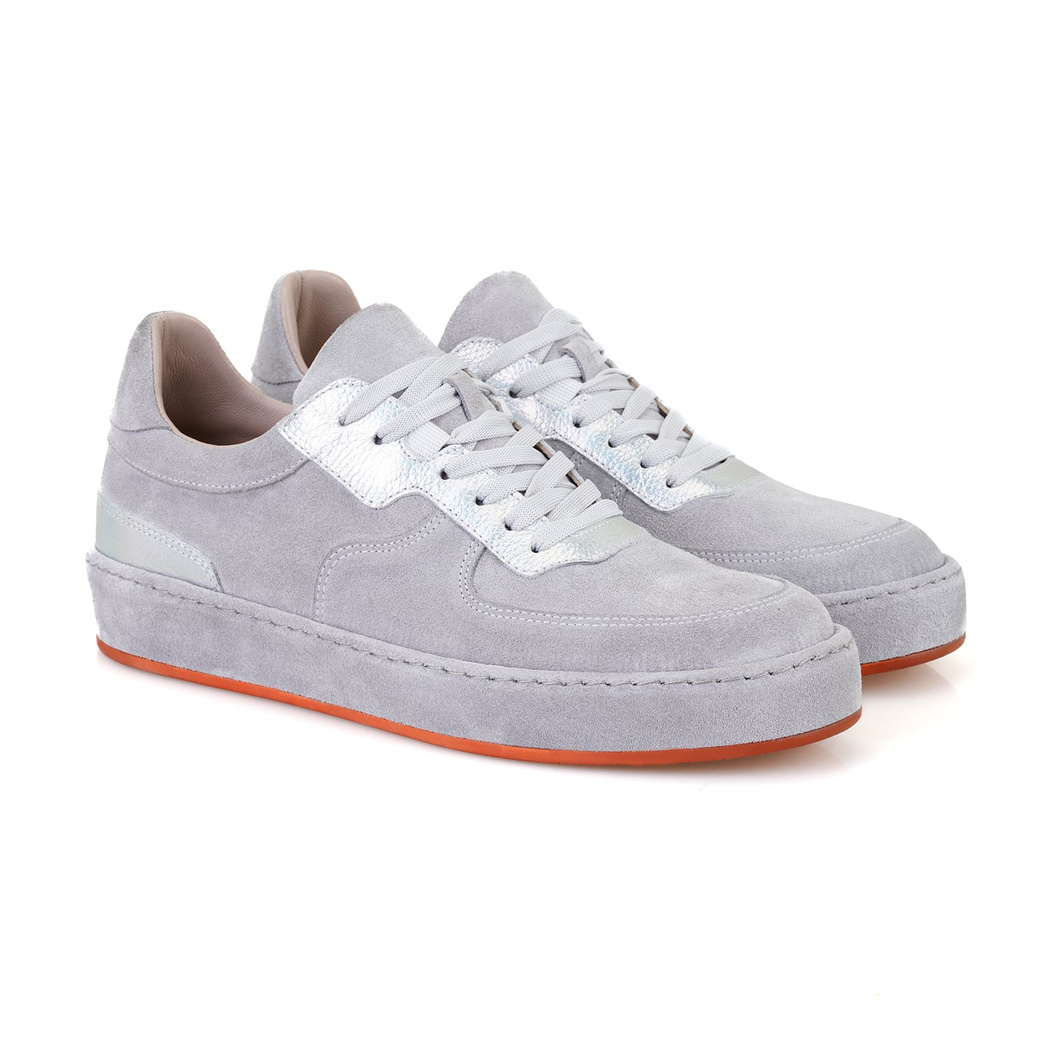 Kadın Gri Deri Günlük Ayakkabı