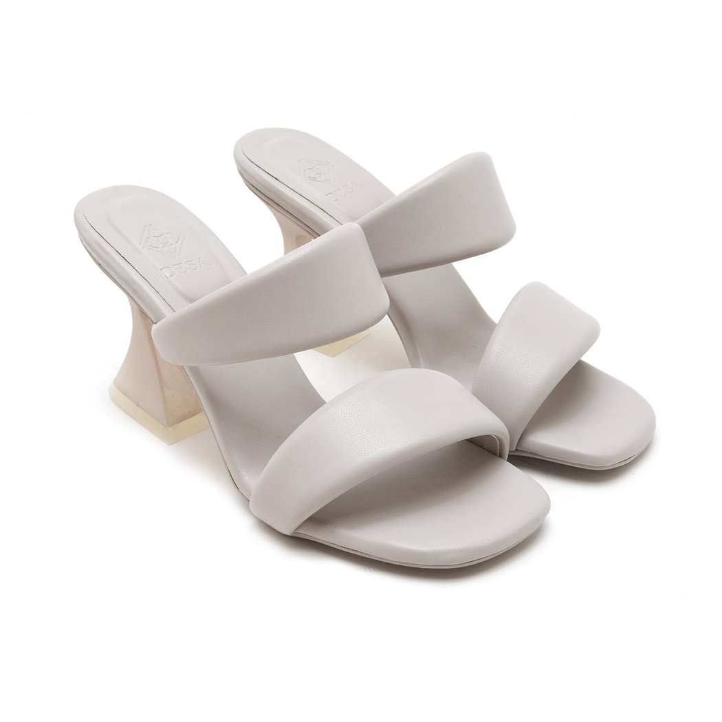 Kadın Gri Topuklu Terlik