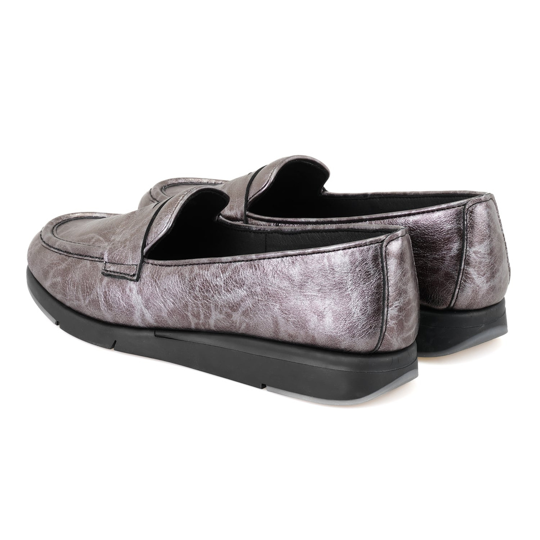 Kadın Gümüş DesaComfort Deri Günlük Ayakkabı